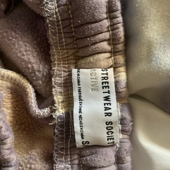 Urban planet purple tie dye sweat pants. - Picture 2 of 2